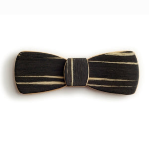 Batwing Hipster Wood Bow Tie - Dawn
