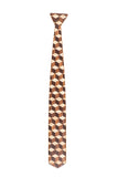 Classic Escher 3D Cube Wooden Tie