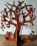 Handmade Wooden Jewellery Tree