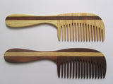 Handmade, Wooden Hair Beard Comb Anti Static Fine tooth or Wide tooth