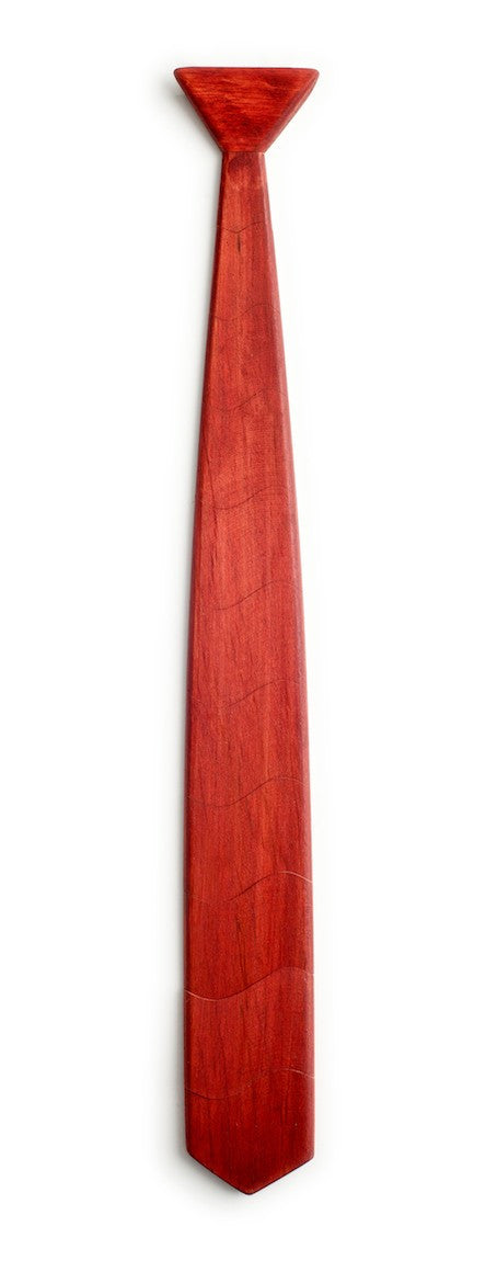 Classic Red Wooden Tie