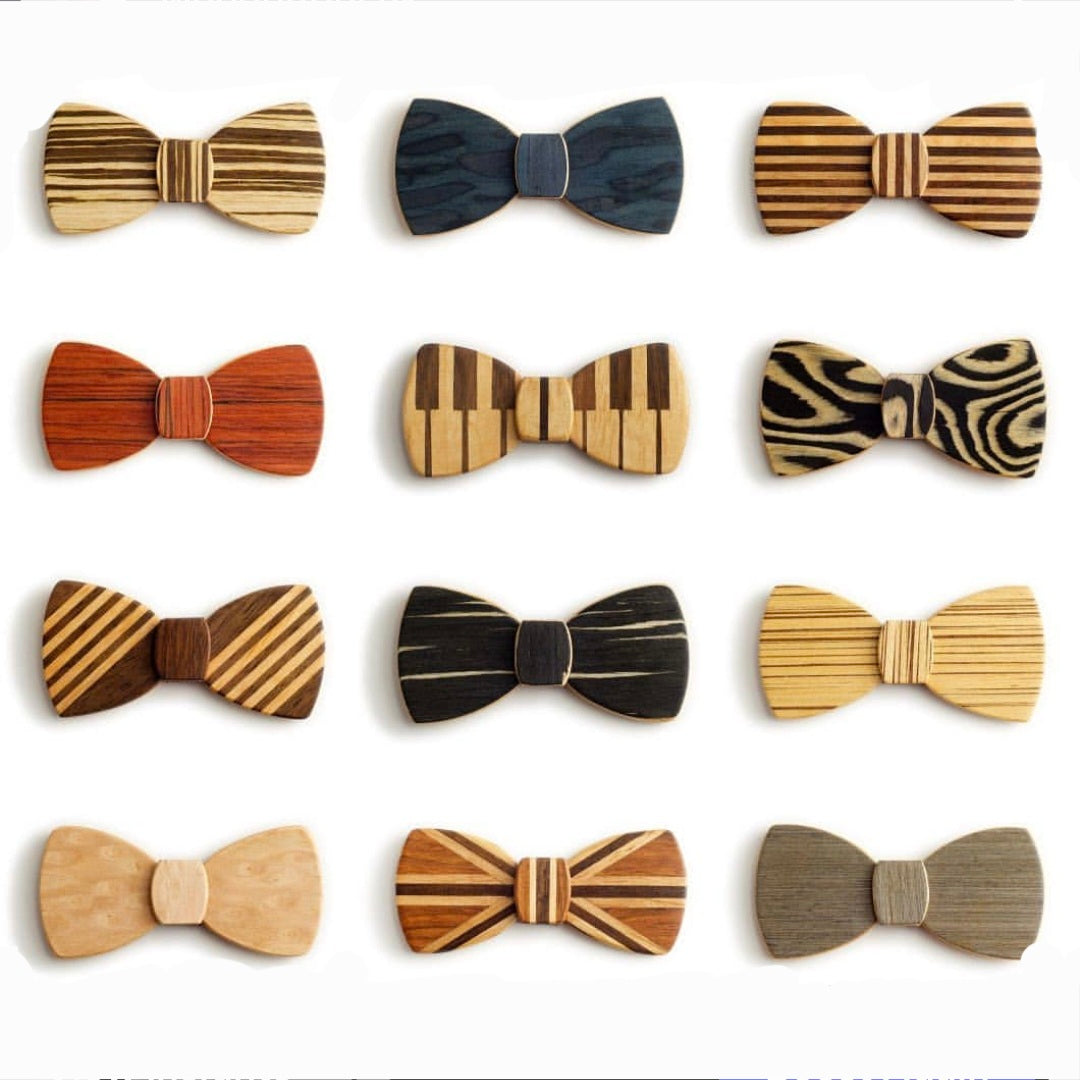 Wooden Bow Ties