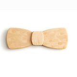 Batwing Wood Bow Tie - Raindrops