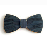 Butterfly Wood Bow Tie - Deep sea