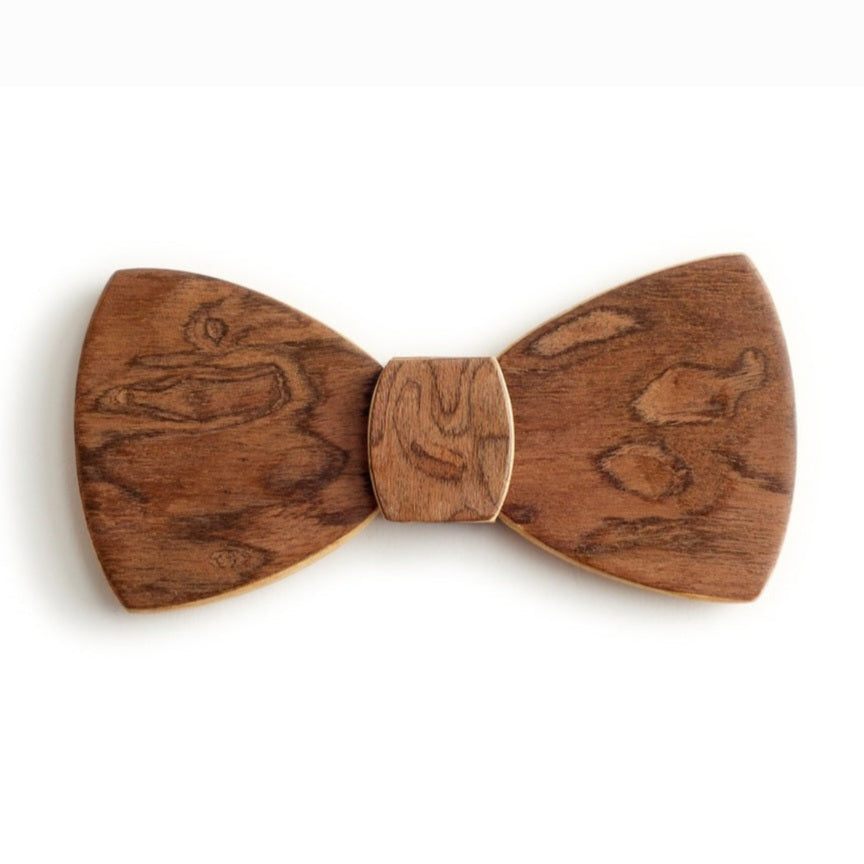 Butterfly Wood Bow Tie - Mud Splash