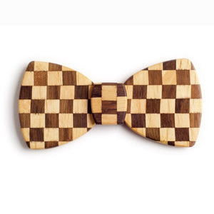Butterfly Wood Bow Tie - Starting flag