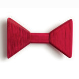 Flexible Pink Wooden Bow Tie