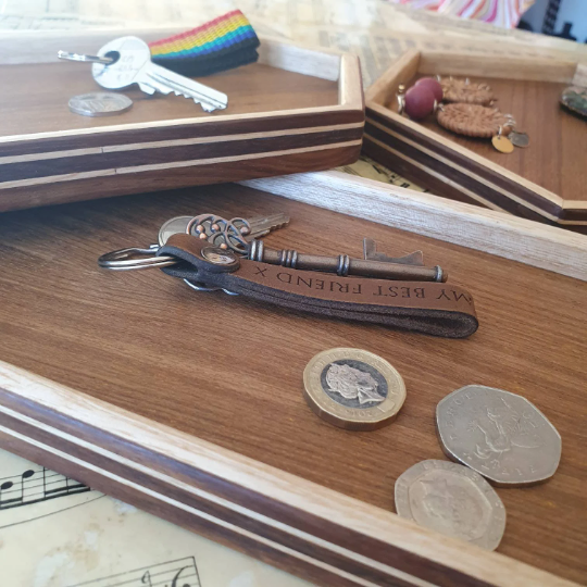 Handmade Reclaimed Wood Valet Tray — Rectangle, Hexagon or Long Hexagon