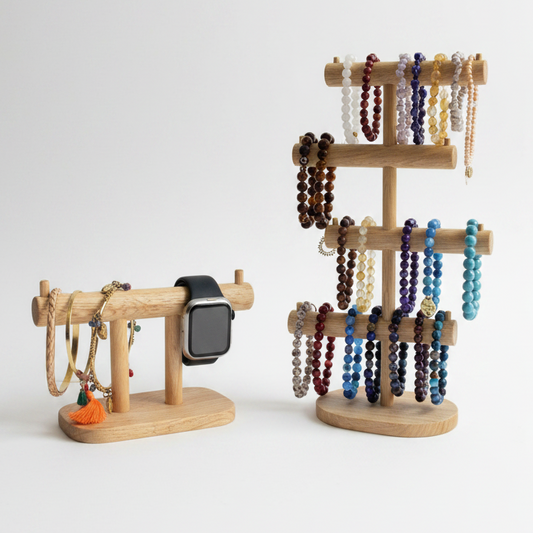Wooden Jewellery Stands — Small & Tall