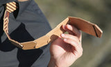 Classic Chevron Dark Wooden Tie
