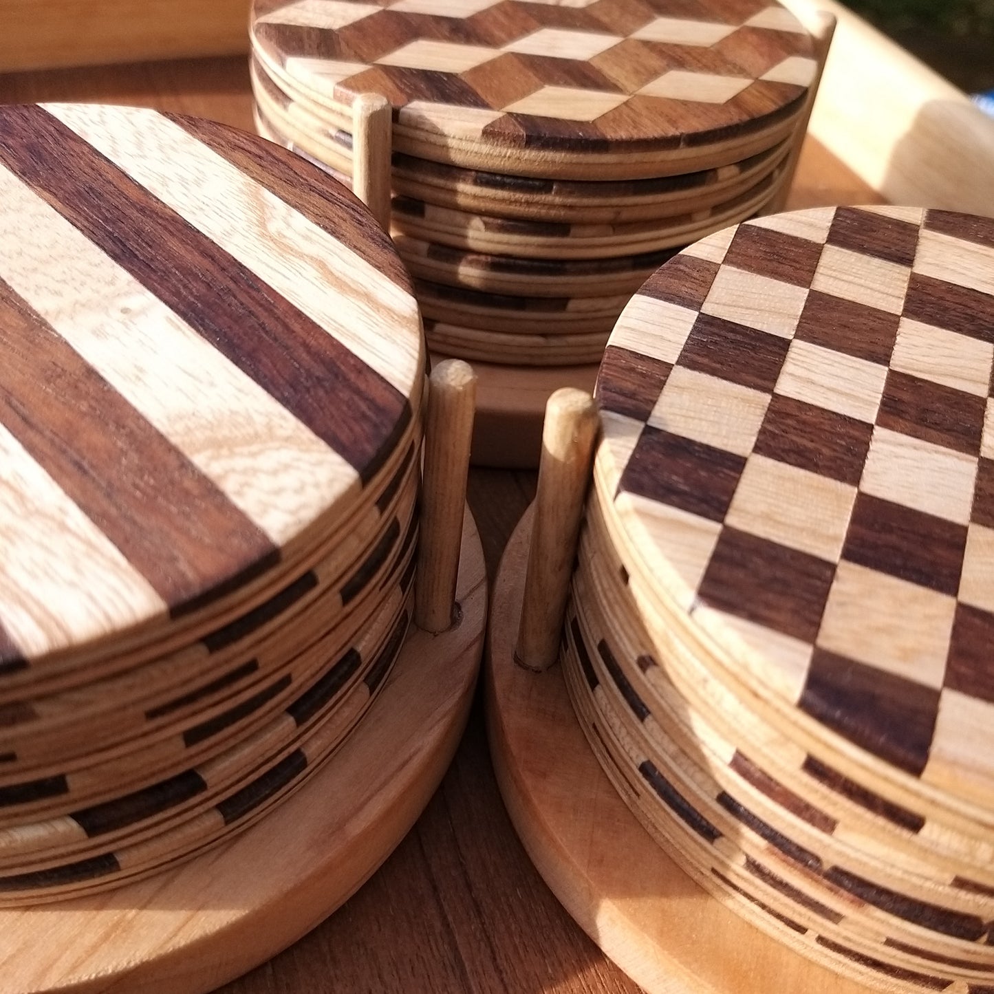 Wooden Drink Coasters — Set of 6 or Mix & Match