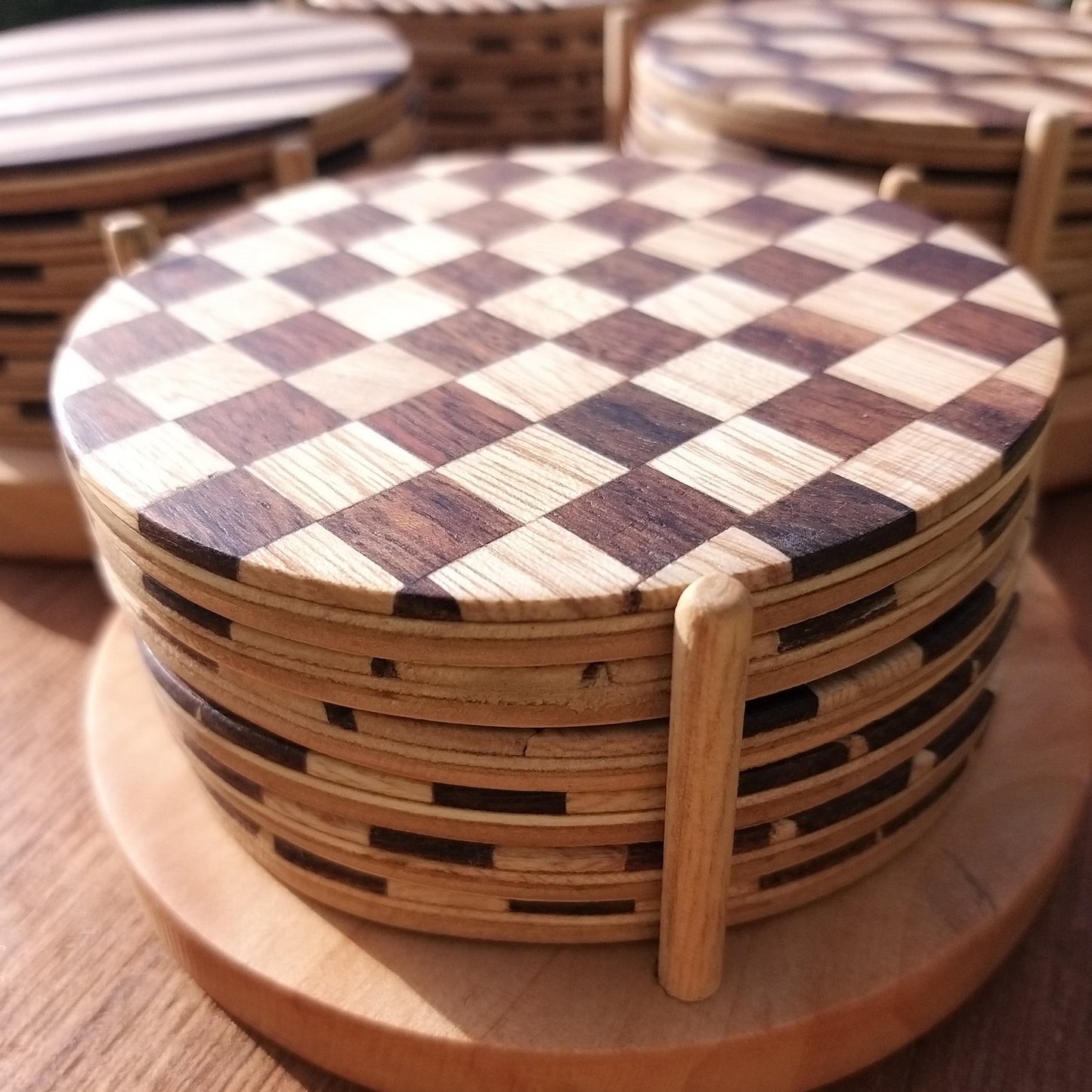 Wooden Drink Coasters — Set of 6 or Mix & Match