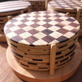 Wooden Drink Coasters - Set of 6 or individual to mix and match