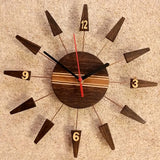 Retro Style Wooden Wall Clock
