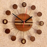 Retro Style Wooden Wall Clock