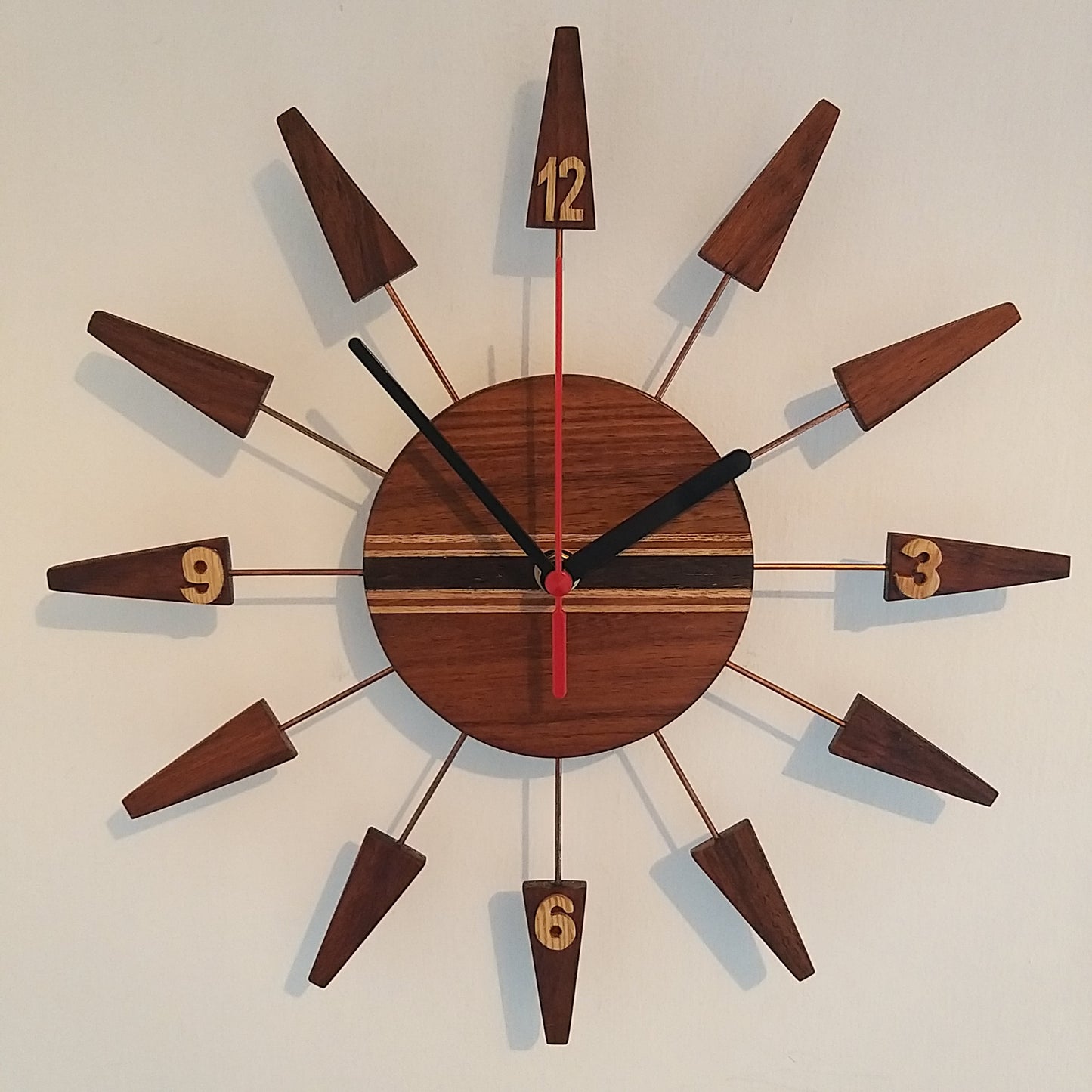 Retro Style Wooden Wall Clock