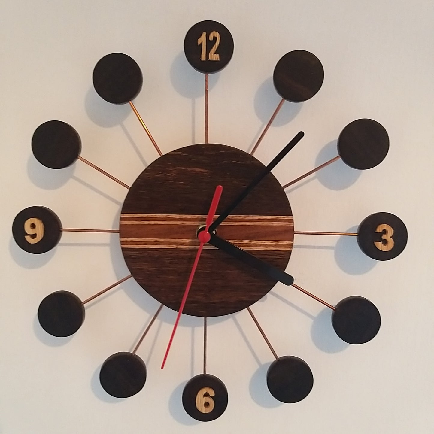 Retro Style Wooden Wall Clock
