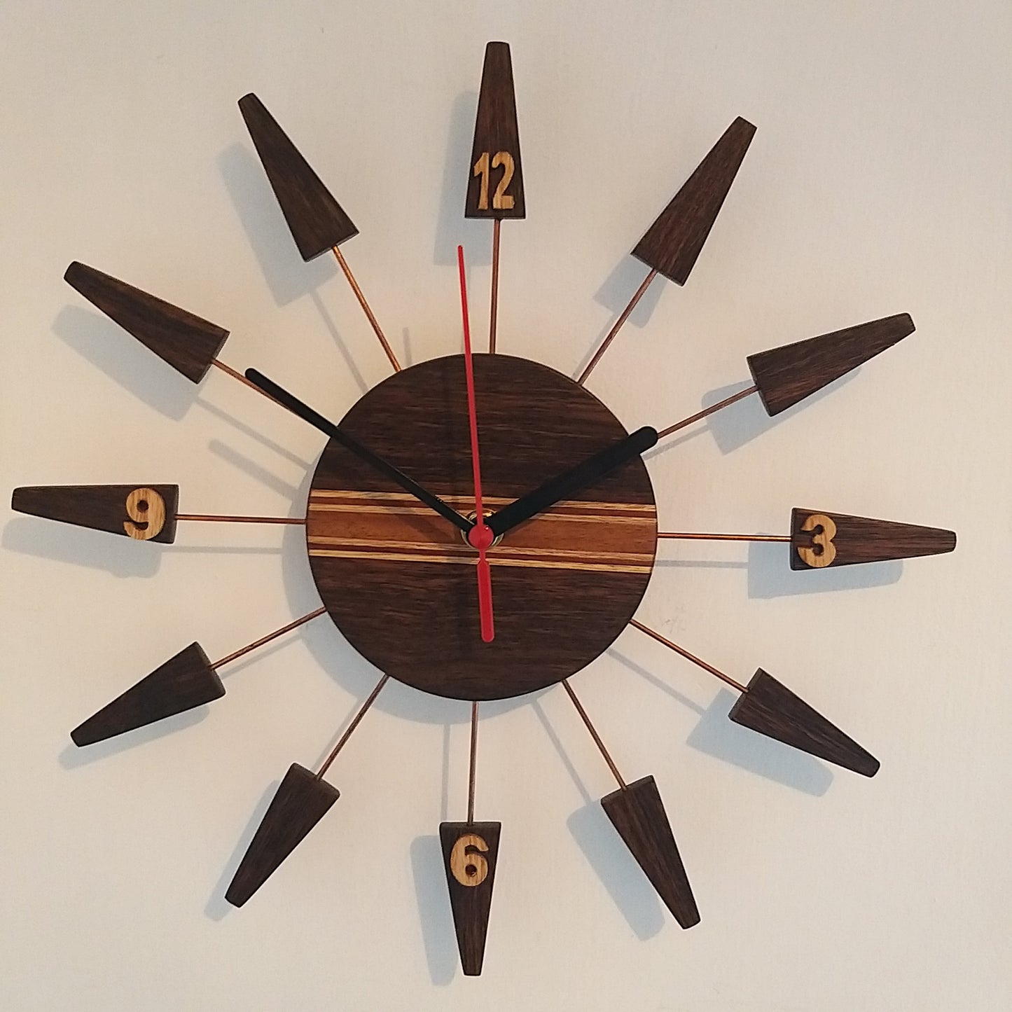 Retro Style Wooden Wall Clock