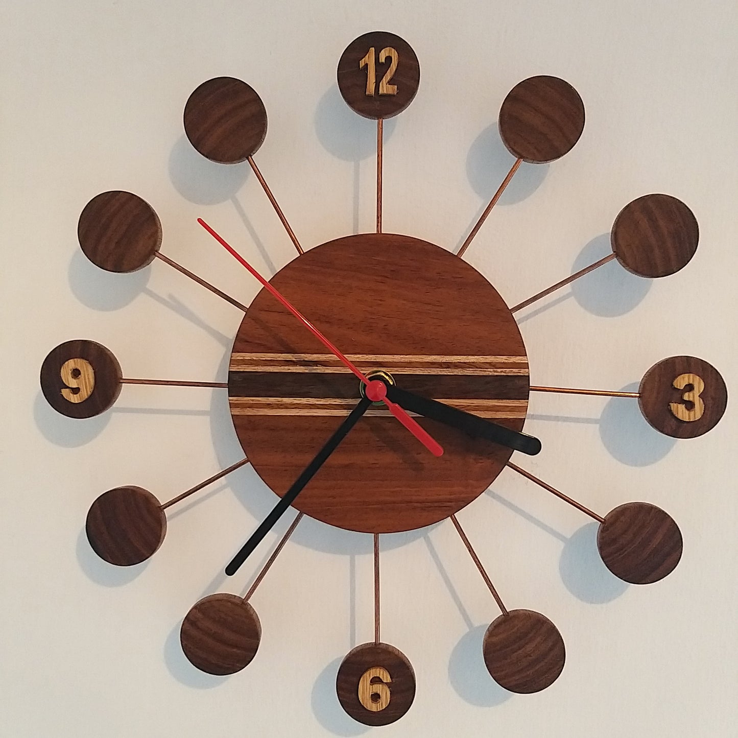 Retro Style Wooden Wall Clock