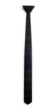 Skinny Black Wooden Tie