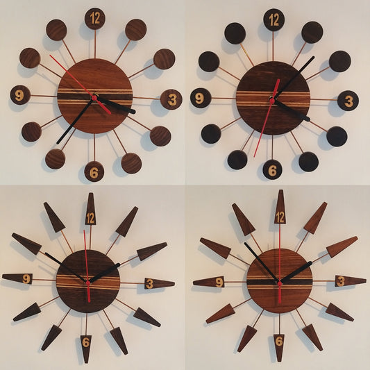 Retro Style Wooden Wall Clock
