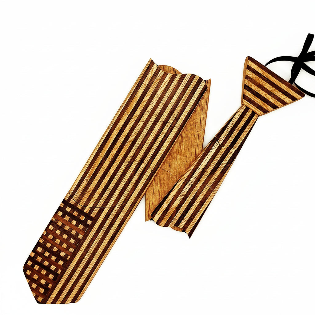 Classic American Flag Wooden Tie