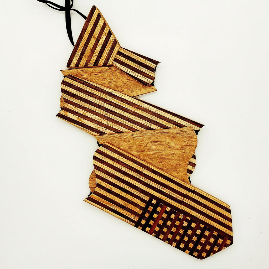 Classic American Flag Wooden Tie