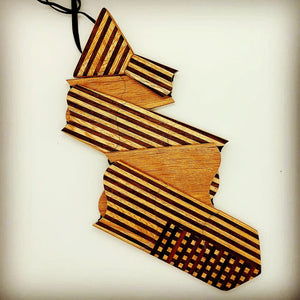 Classic American Flag Wooden Tie
