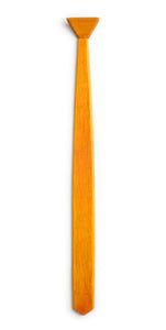 Skinny Orange Wooden Tie