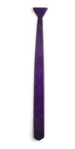 Skinny Purple Wooden Tie