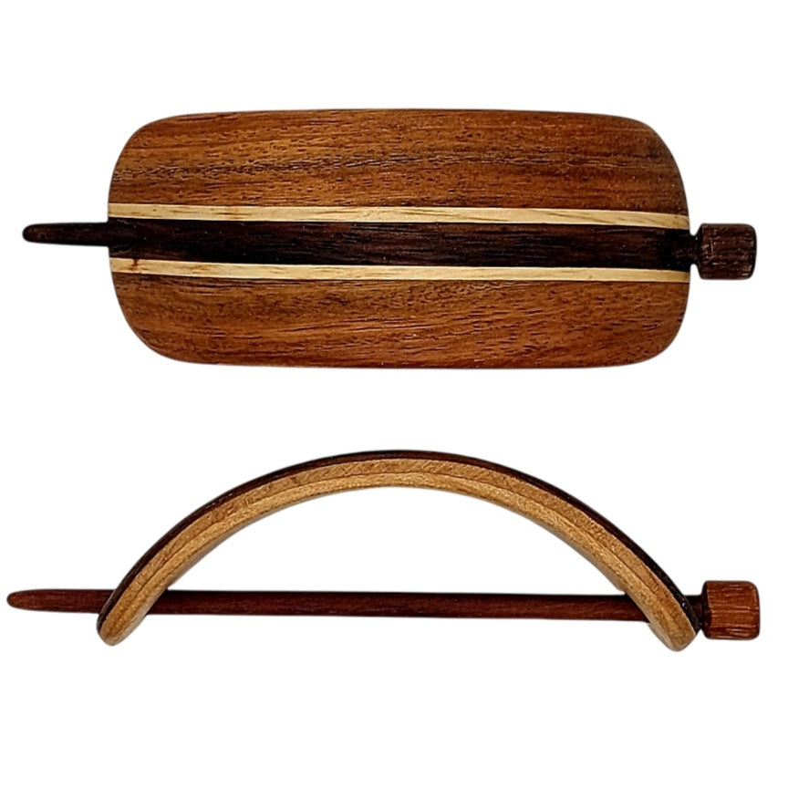 Handmade Wooden Hair Clasp & Barrette