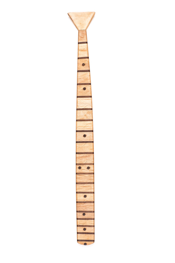 Skinny Guitar Fret Light Wooden Tie