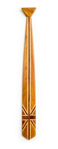 Classic Union Jack Light Wooden Tie