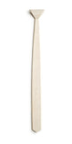 Skinny White Wooden Tie