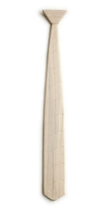 Classic White Wooden Tie