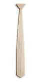 Classic White Wooden Tie