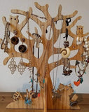 Handmade Wooden Jewellery Tree