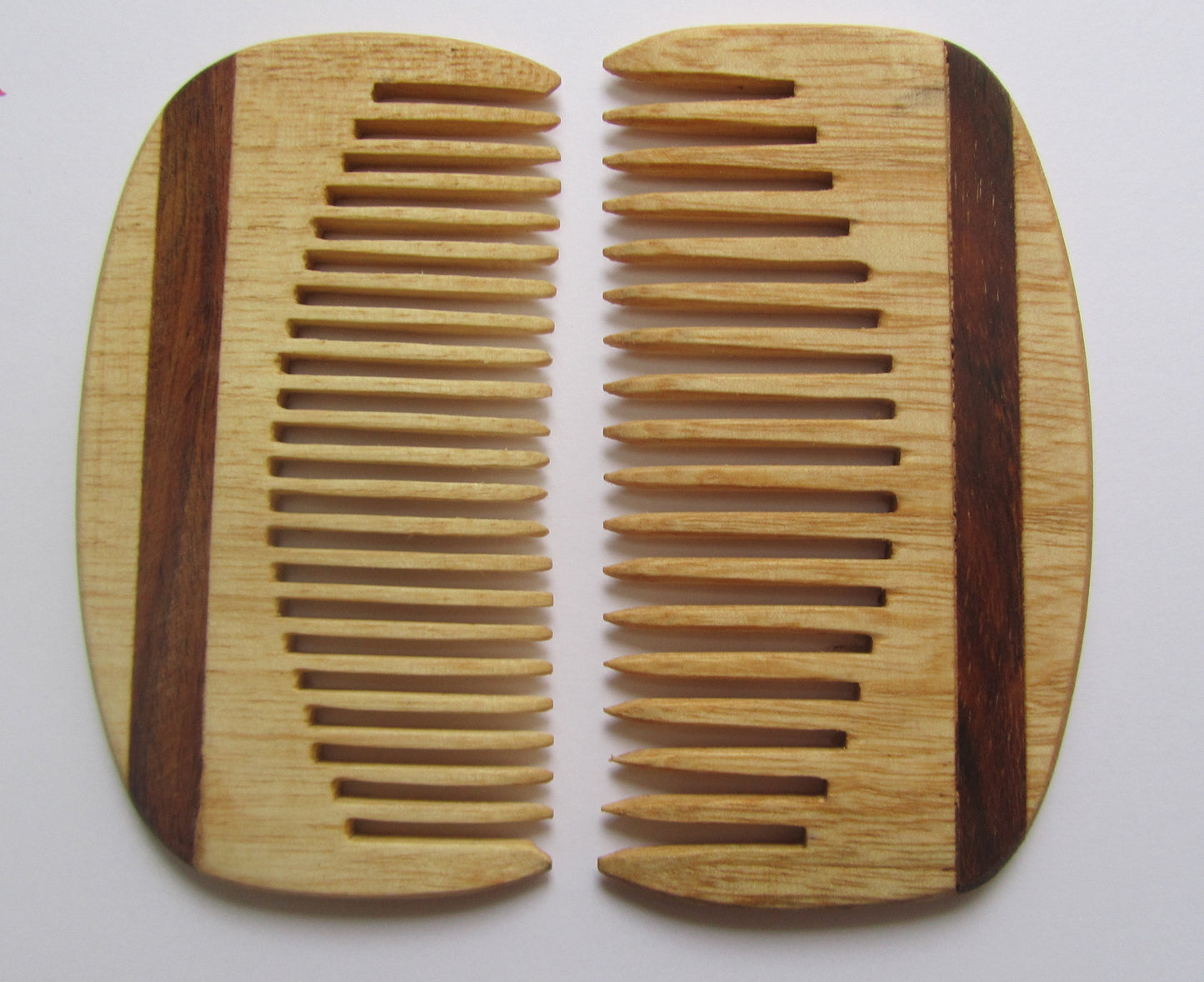 Handmade, Wooden Hair Beard Comb Anti Static Fine tooth or Wide tooth