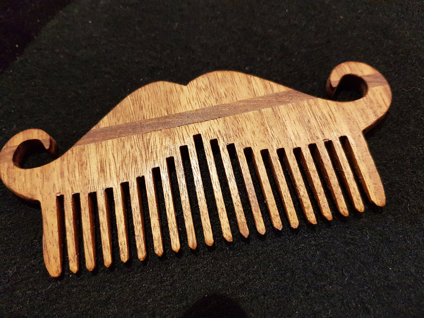 Handmade, Wooden Hair Beard Moustache Comb