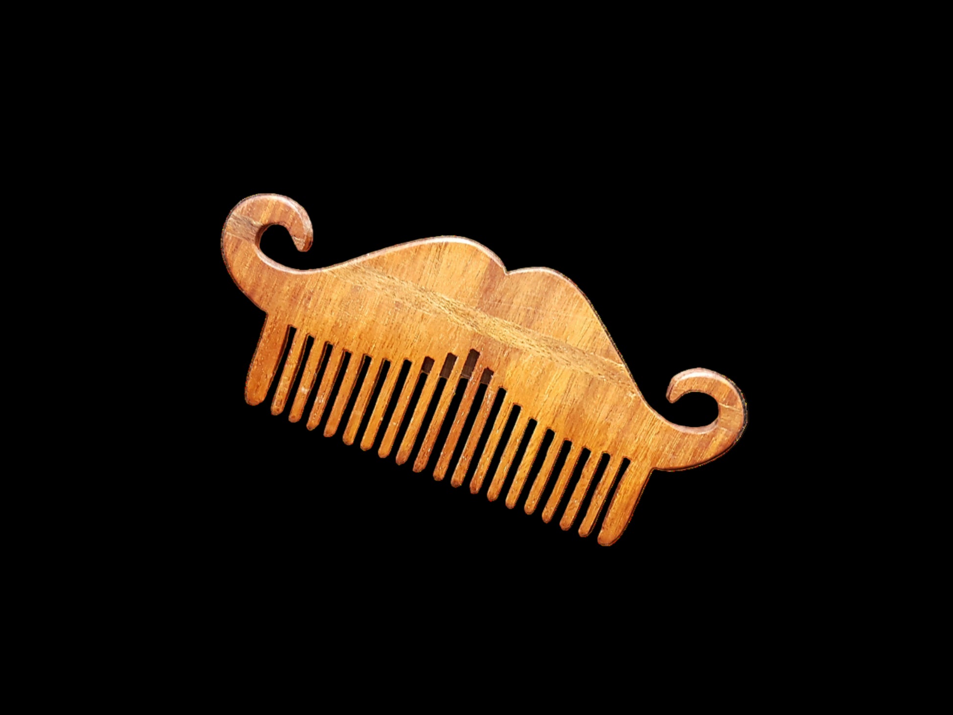 Handmade, Wooden Hair Beard Moustache Comb