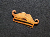 Handmade, Wooden Hair Beard Moustache Comb