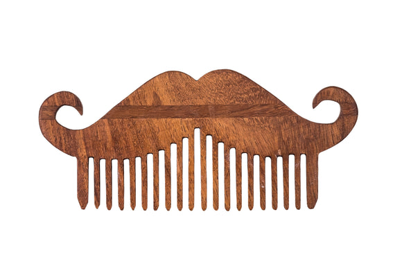 Handmade, Wooden Hair Beard Moustache Comb