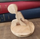 Wooden Figurine Mobile Phone Stand