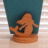 Wooden Mermaid Phone Holder