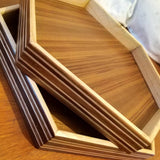 Hexagonal Wooden Tray