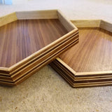 Hexagonal Wooden Tray