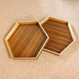 Hexagonal Wooden Tray