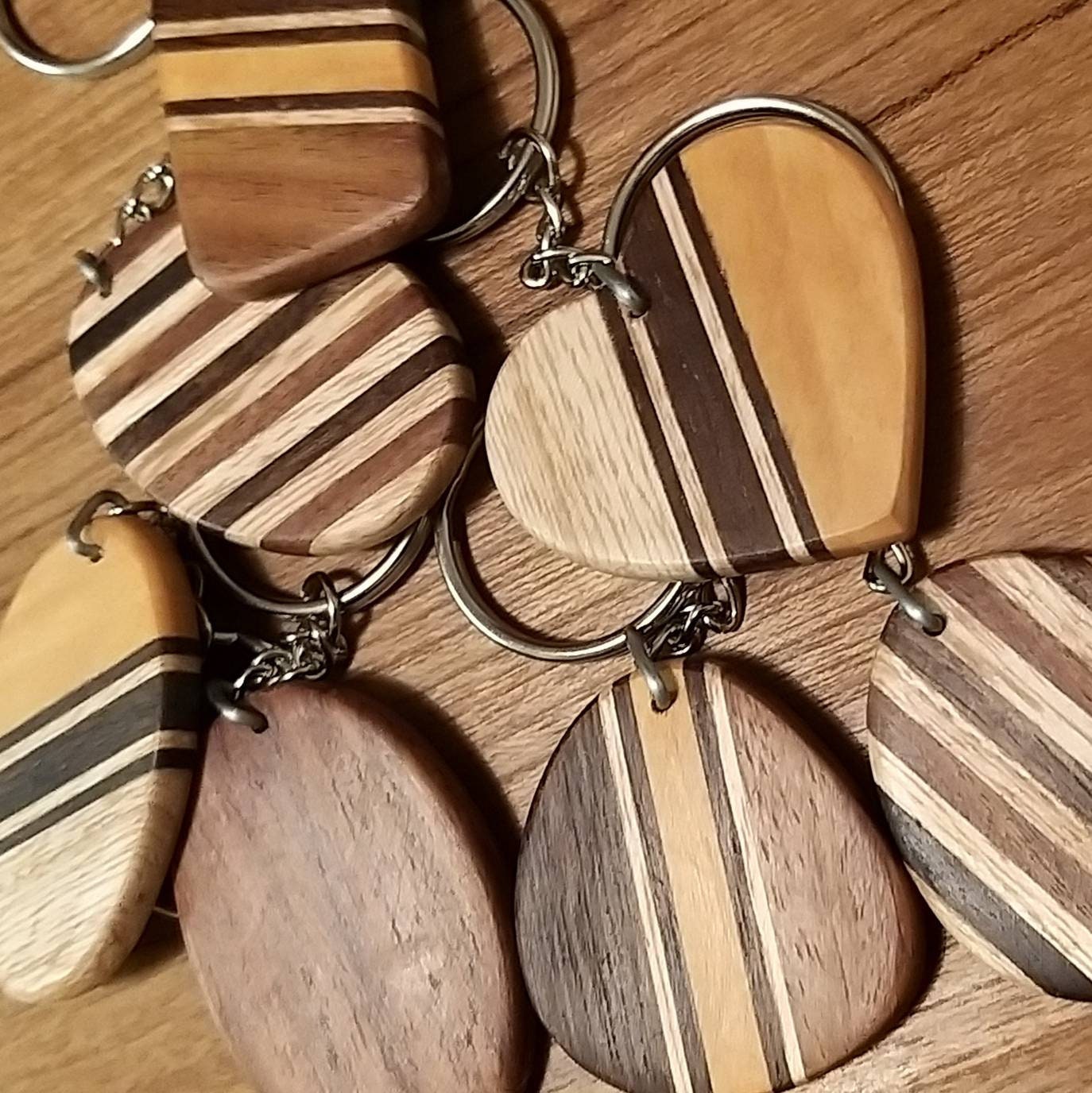 Handmade Wooden Keyring Wood keychain Heart Oval Rectangle – The Wooden Tie  Company Ltd