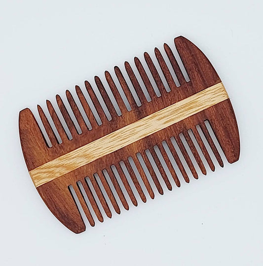 Handmade Double Sided Wooden Beard & Hair Comb