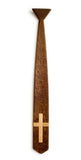 Classic Cross Wooden Tie, Religious Tie